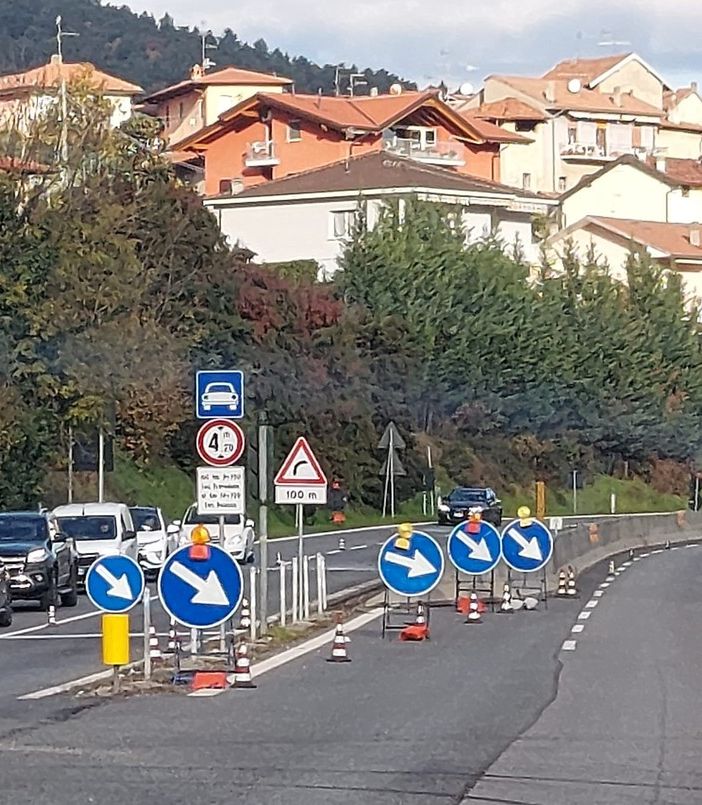 Lavori in corso sulla superstrada Besozzo-Vergiate