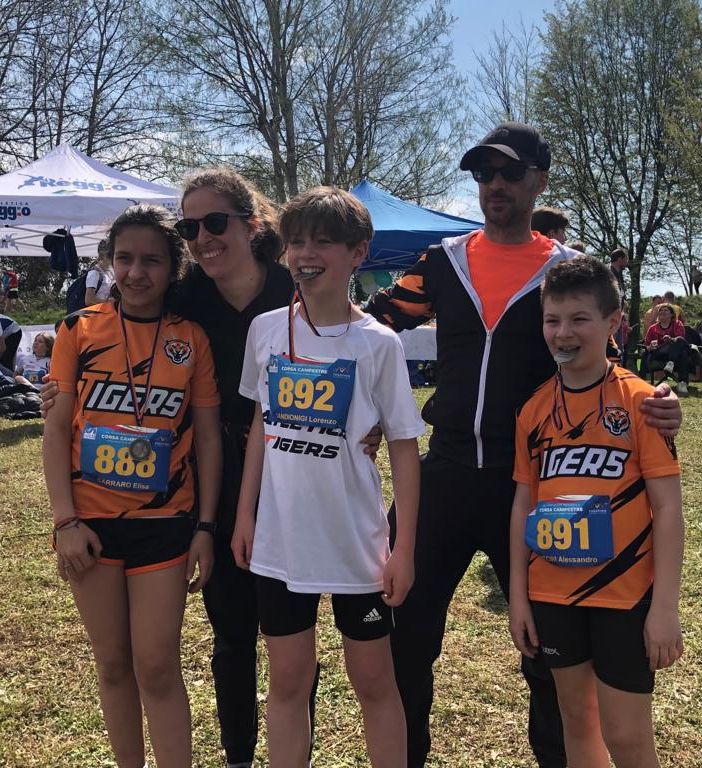 I ragazzi dell'Atletica Tigers di Tradate &quot;ruggiscono&quot; al Campionato nazionale di corsa campestre del Csi