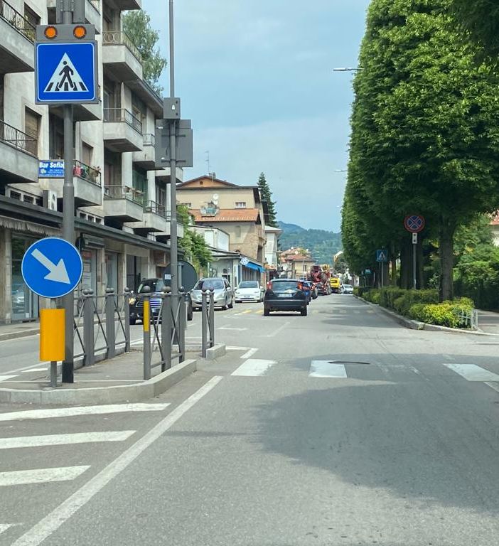 la zona di viale dei Mille del drammatico incidente di questa mattina