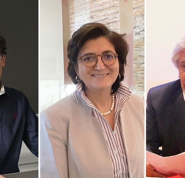 Da sinistra: i professori Giovanni Veronesi, Licia Iacoviello e Marco Ferrario del Centro Epimed dell’Università dell’Insubria