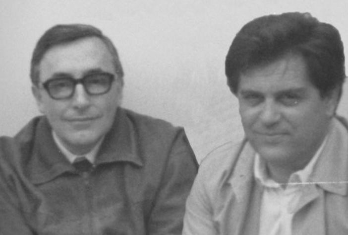 I fondatori della Elmec Cesare Corti e Clemente Ballerio