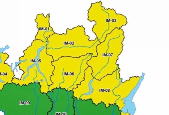 Allerta gialla per temporali forti domani su laghi e Prealpi varesine
