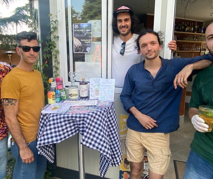 I giovani creatori del Varese Mule: da sinistra Gabriele Mezzadri, Matteo Rubino, Mattia Baggiani, Alessandro Cammisano e Federico Baggiani