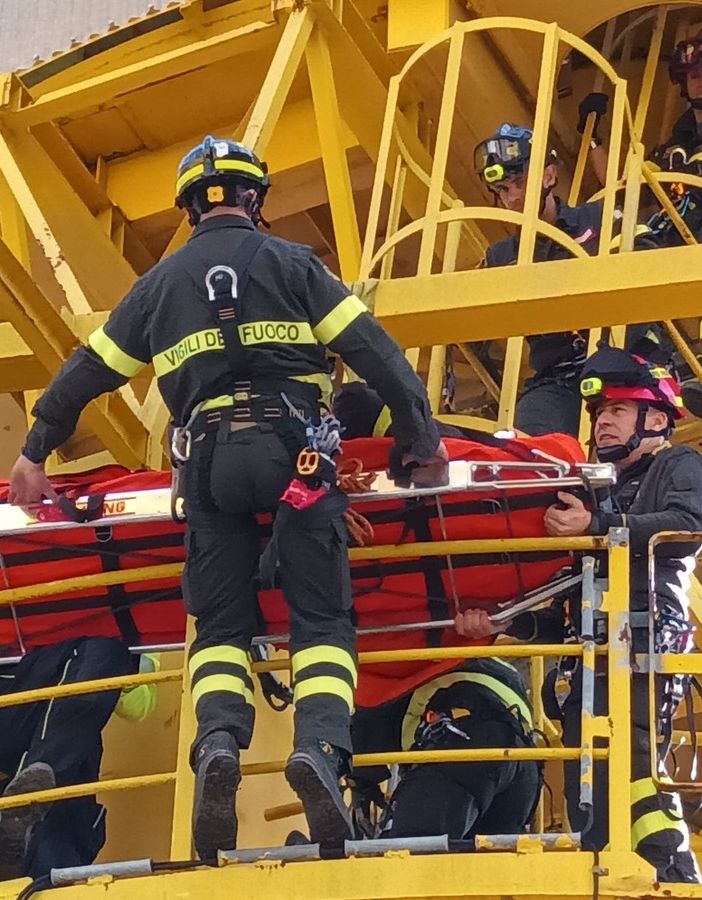 FOTO. Prove di emergenza alla Hupac: 120 persone impegnate in un'esercitazione