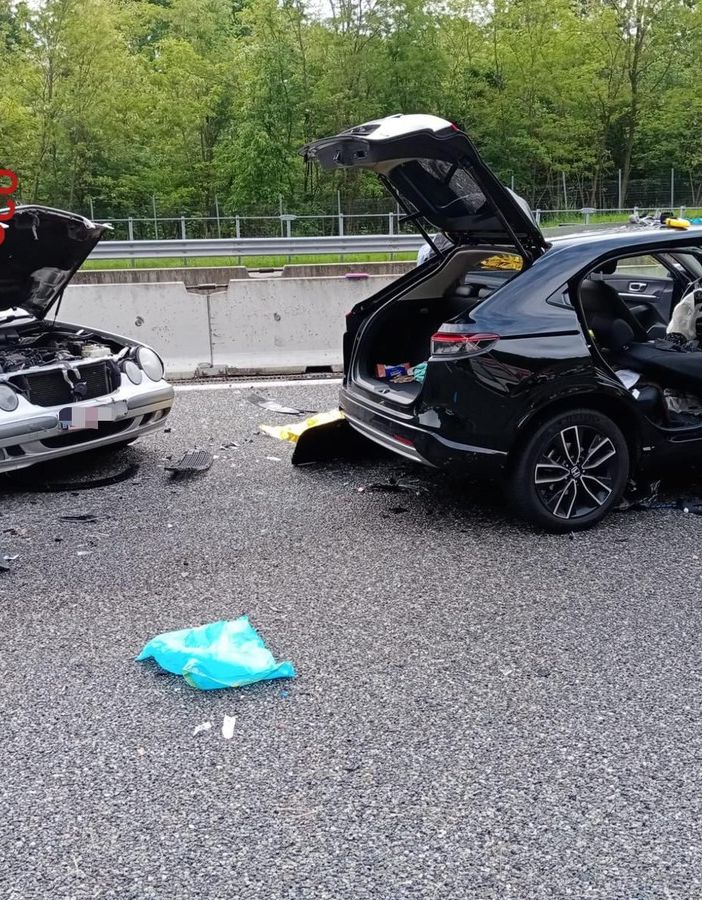 Le immagini dell'incidente