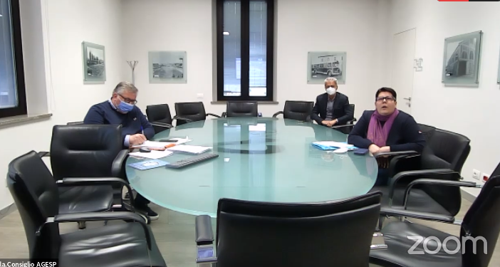 I vertici di Agesp sono intervenuti da remoto in commissione