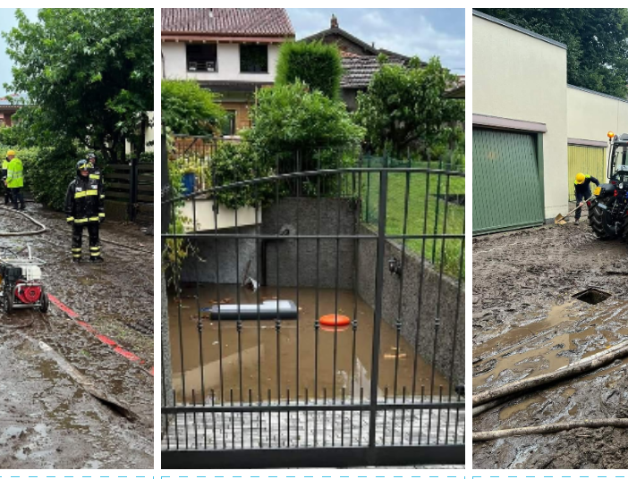 FOTO. Maltempo, a Barasso un venerdì drammatico: «Un muro di fango alto due metri ha travolto le abitazioni»