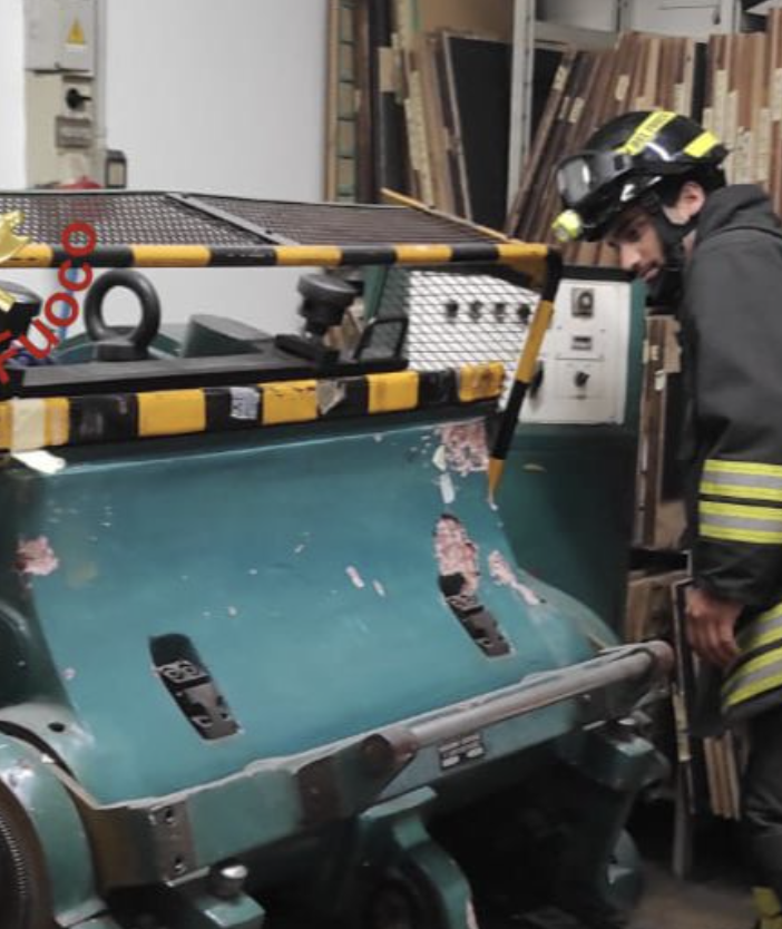 I vigili del fuoco a Guanzate