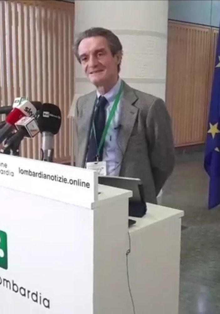 Il presidente Fontana