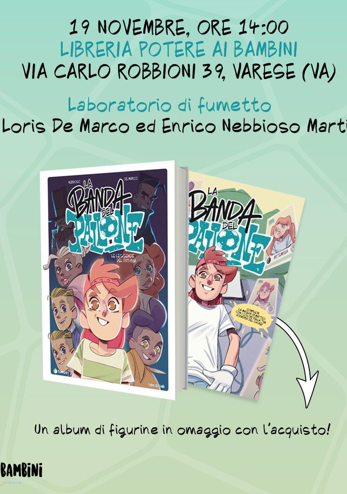Laboratorio di fumetto con Enrico e Loris della “banda del pallone”