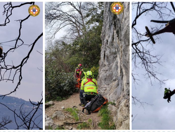 I soccorritori sul posto