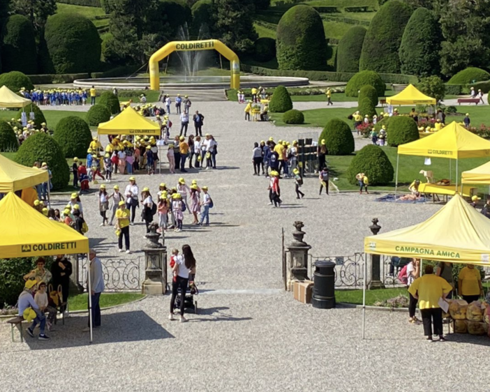 FOTO&amp;VIDEO. I Giardini Estensi si colorano di giallo: centinaia di bambini a scuola di educazione alimentare