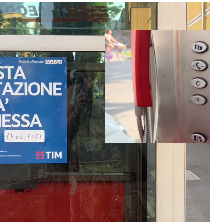 Una cabina superstite in viale Alfieri