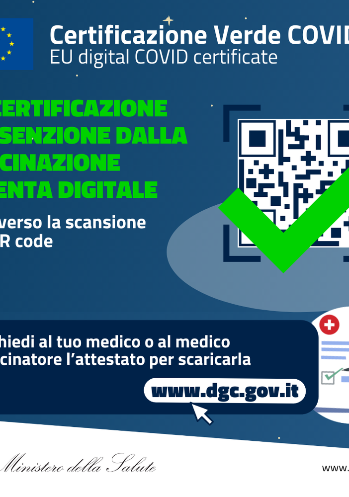 Covid, il certificato di esenzione al vaccino sarà valido solo se digitale dal 28 febbraio