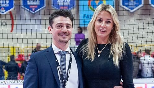 Francesca Marcon col Dg Mattia Moro