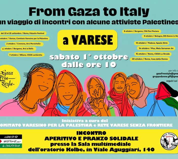 From Gaza to Italy: tre attiviste palestinesi raccontano a Varese i diritti nella Striscia e il progetto della Casa Internazionale delle Donne