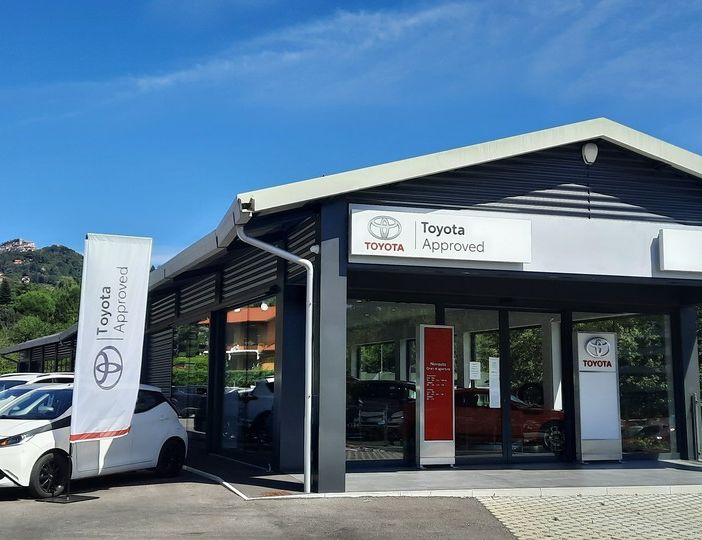 La sede &quot;Toyota Approved&quot; di via Stadio 12, a fianco al palazzetto di Varese