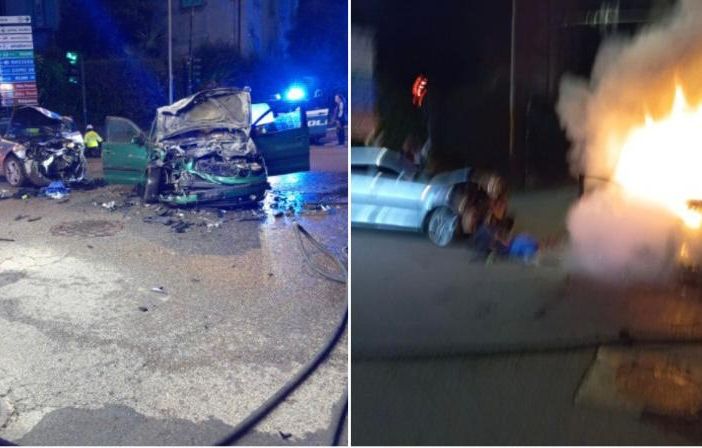 Le immagini del drammatico scontro tra viale Ippodromo e viale Aguggiari