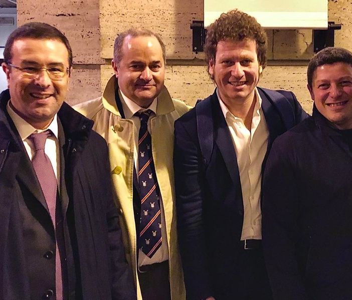 Da sinistra Candiani, Galli, Bianchi e Tarantino