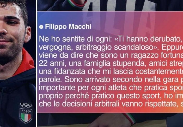 FLAVIOLIMPICO - Filippo Macchi e la gemma di quelle parole che meritano l'oro negato in pedana