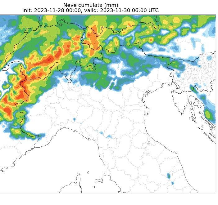 Neve, arriva l'allerta dalla protezione civile: possibili dai 10 ai 20 centimetri tra pianura e collina