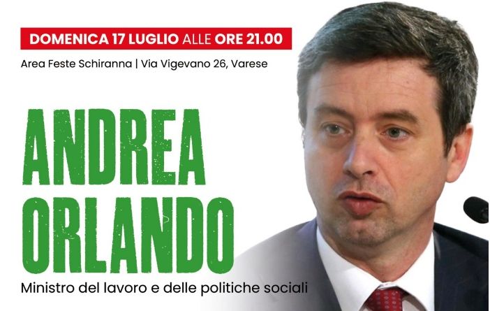 Festa Pd alla Schiranna: arriva il ministro Orlando
