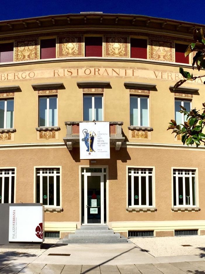 Palazzo Verbania. Nella foto sotto: Guglielmo Incerti Caselli