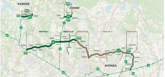 Pedemontana Lombarda, nel 2024 via ai lavori per le nuove tratte B2 e C: l’83% del tracciato sarà interrato, lavori ultimati a fine 2026