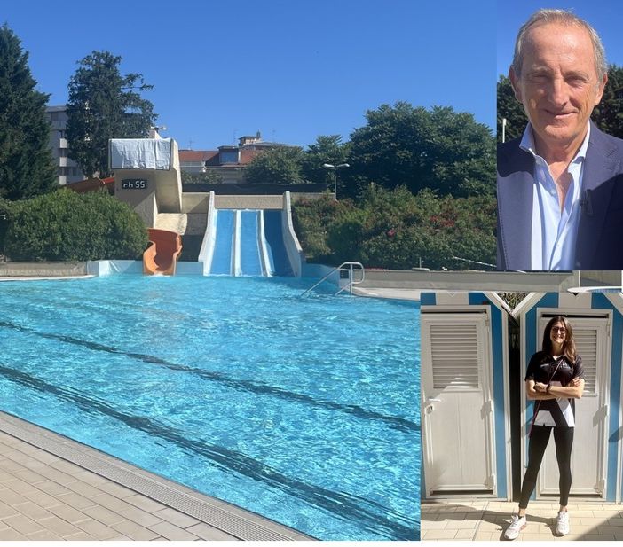 FOTO E VIDEO. Riaperta la piscina a Busto: ora è davvero estate. Le prime immagini