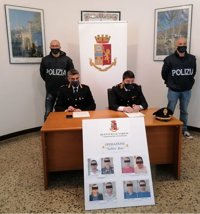 FOTO E VIDEO. Gallarate, cocaina nei cassonetti gialli dei vestiti usati. Sgominata banda di spacciatori albanesi