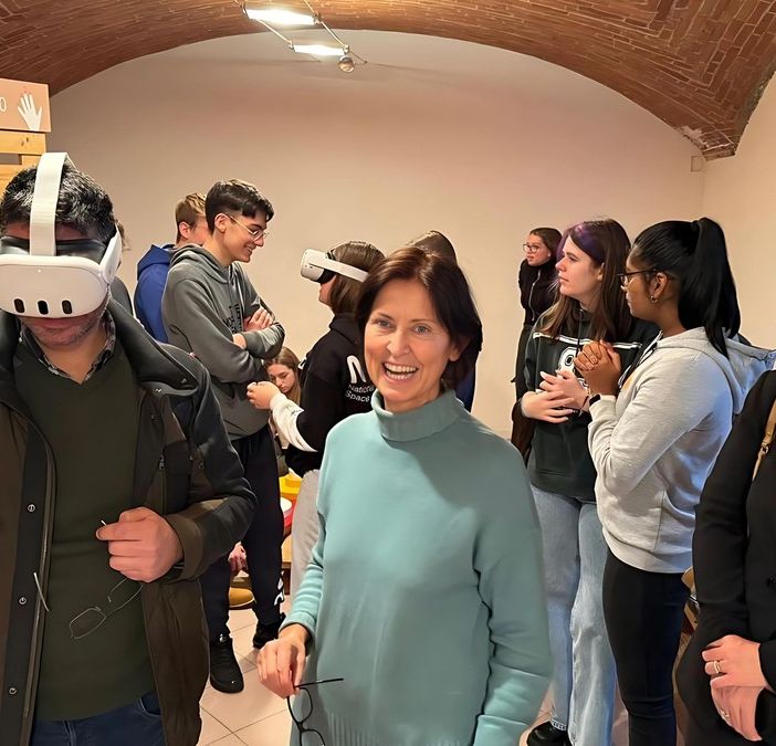 Alcune fotografie della visita inaugurale della mostra