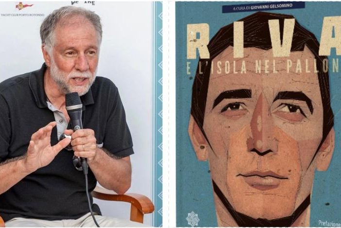 Giovanni Gelsomino, scrittore sardo e autore del libro &quot;Riva e l'isola nel pallone&quot; dedicato a Rombo di Tuono