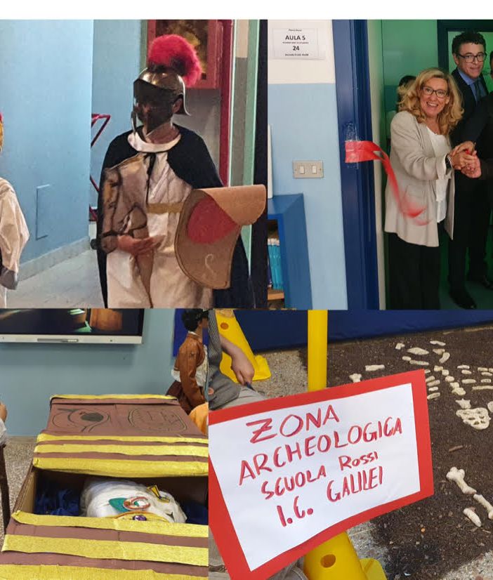 FOTO. In viaggio nel tempo con gli alunni delle Rossi di Borsano. L’assessore: «Proposta formativa importante»