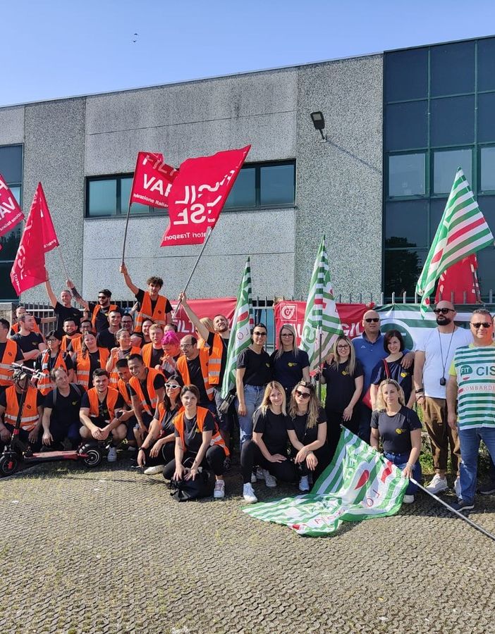 «Forte adesione allo sciopero nazionale dei lavoratori della filiera Sda a Malpensa»