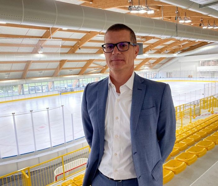Paolo Soldani nell'Acinque Ice Arena di Varese