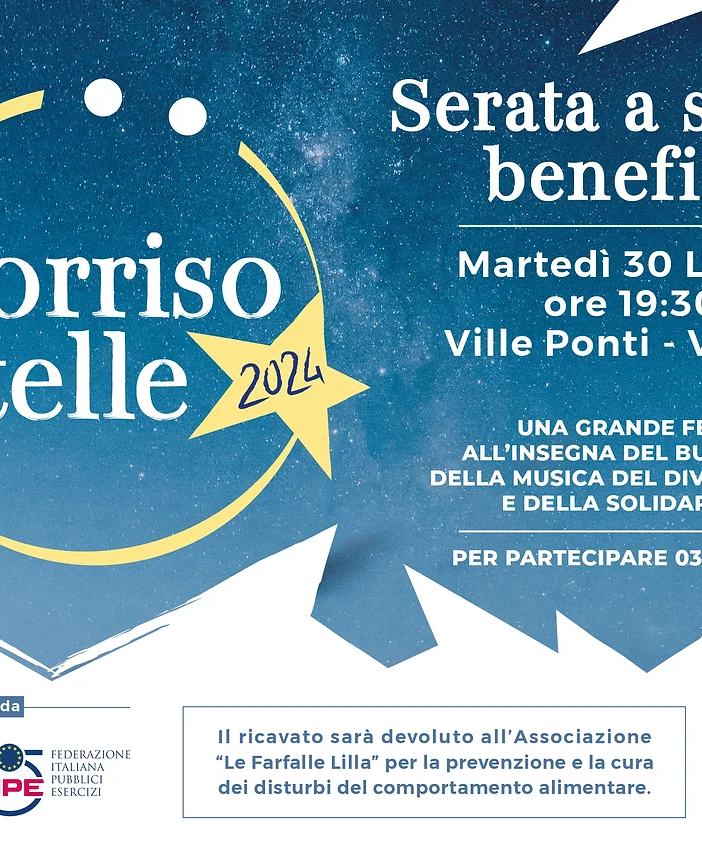 Una serata “Sotto le stelle” a Ville Ponti per far volare la beneficenza