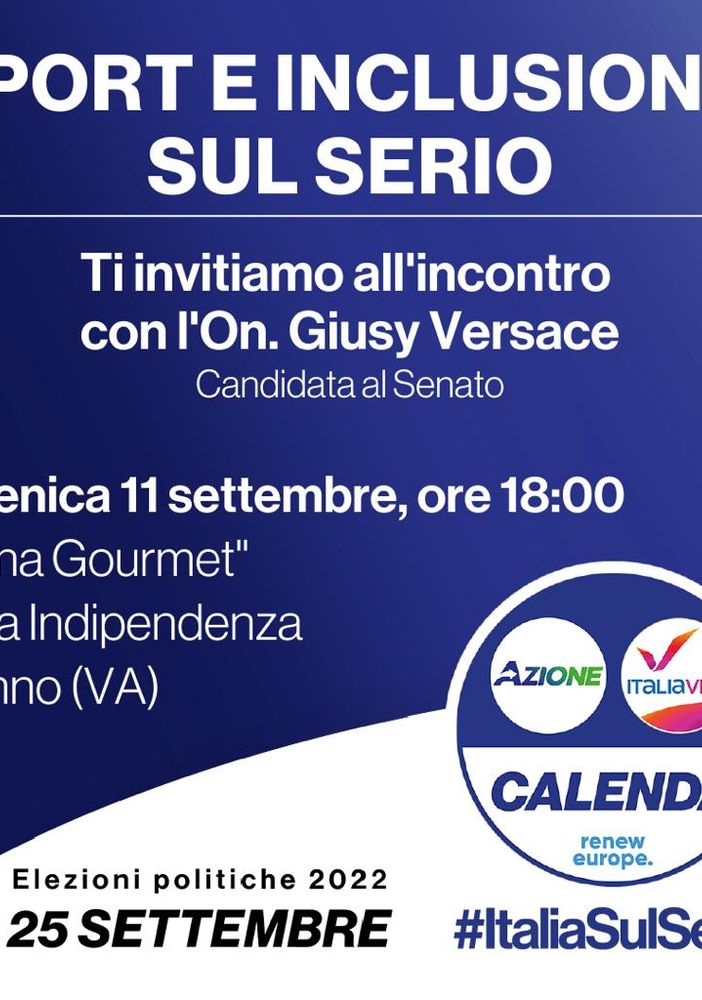 Azione-Italia Viva: domani a Saronno si parla di sport e inclusione con Giusy Versace