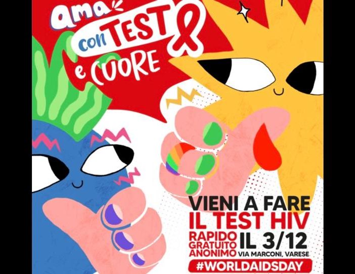 World Aids Day: test HIV gratuiti il 3 dicembre in piazza a Varese