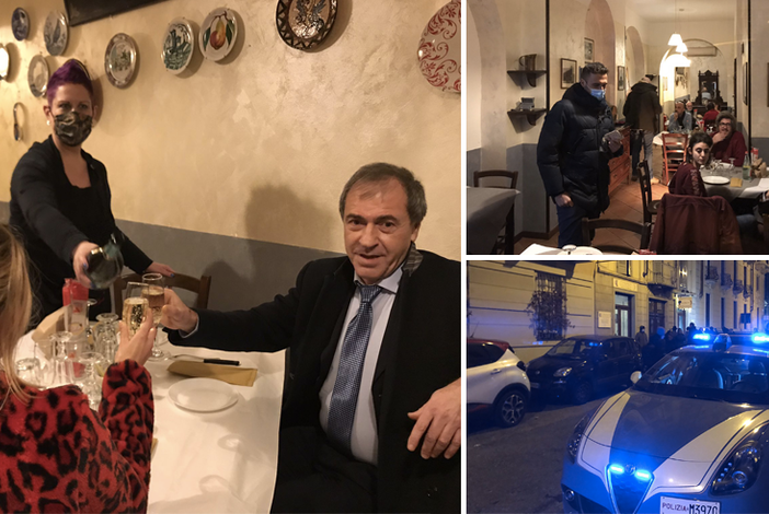 Torino: la polizia ferma la cena “IoApro” e multa i clienti, lacrime per la titolare. “Questa è la nostra fine” [VIDEO e FOTO]