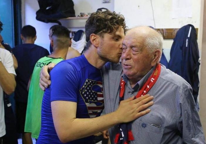 Max Di Caro e l'amatissimo nonno Umberto Belletti