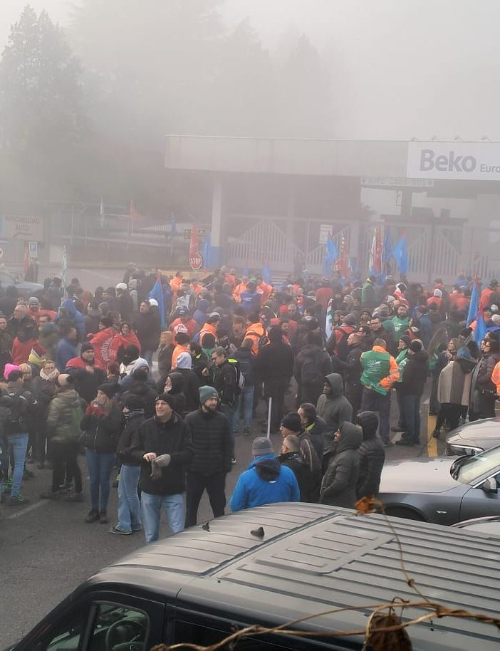 Una manifestazione dei metalmeccanici delle scorse settimane