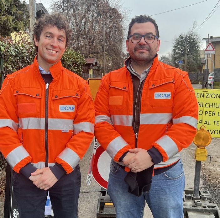 Da sinistra Marco Iannotti e Luigi Santaniello, tecnico progettazione e direzione lavori Alfa