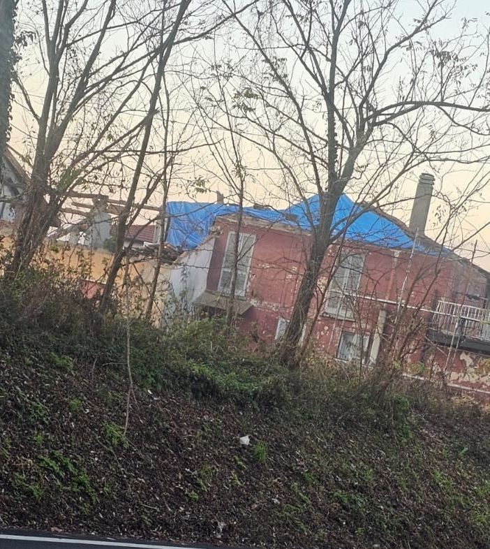 Il cantiere segnalato da Enrico Vizza al Comune di Castiglione Olona