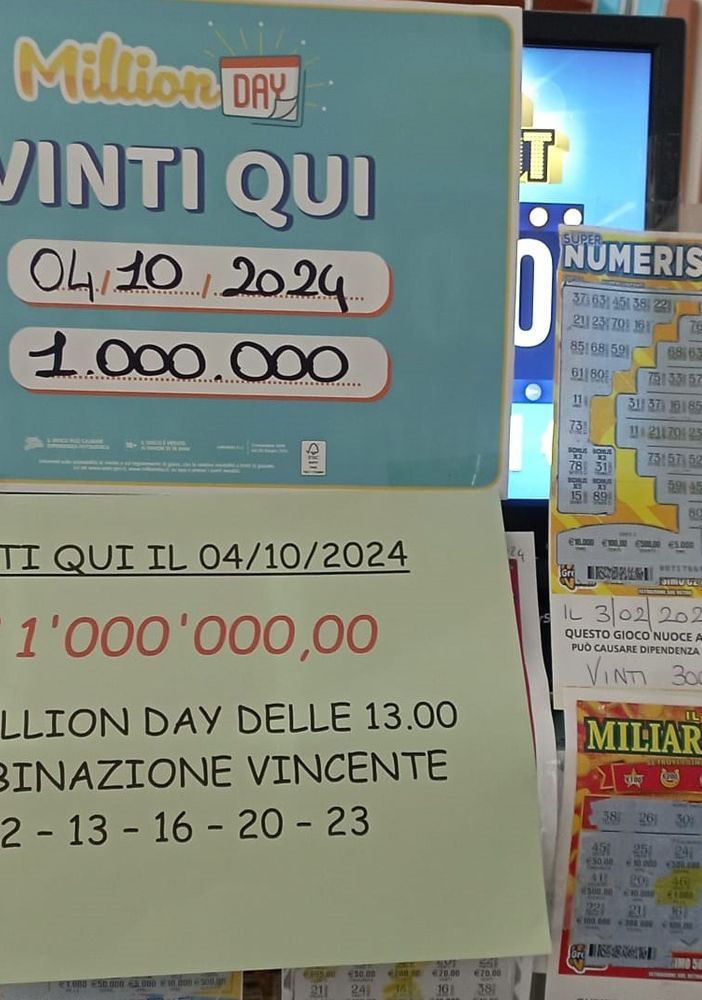 Colpaccio da 1 milione di euro a Leggiuno al Million Day: resta un mistero l'identità del vincitore