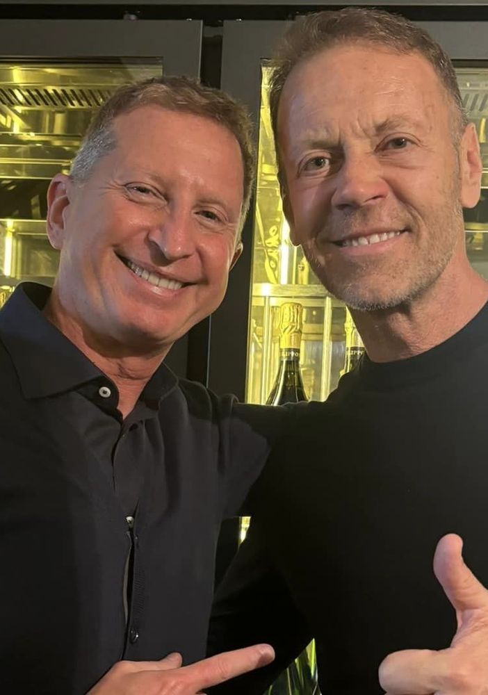 Danilo Centrella e Rocco Siffredi in occasione del compleanno del pornodivo (foto dalla pagina Facebook di Danilo Centrella)