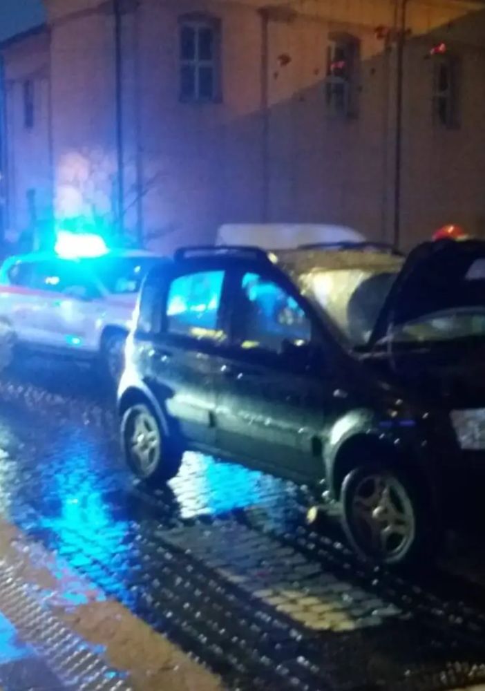 La foto dell'incidente tratta da IlSaronno.it