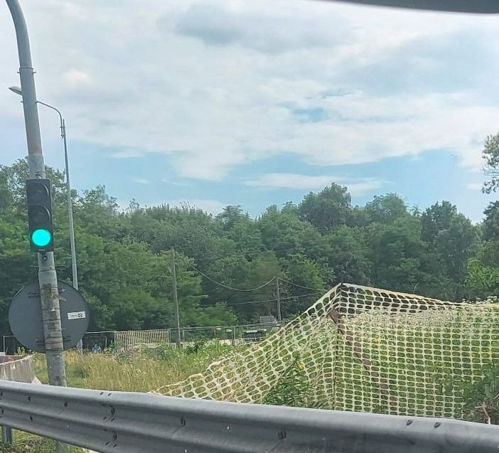 Il cantiere attivo sulla superstrada a Vergiate