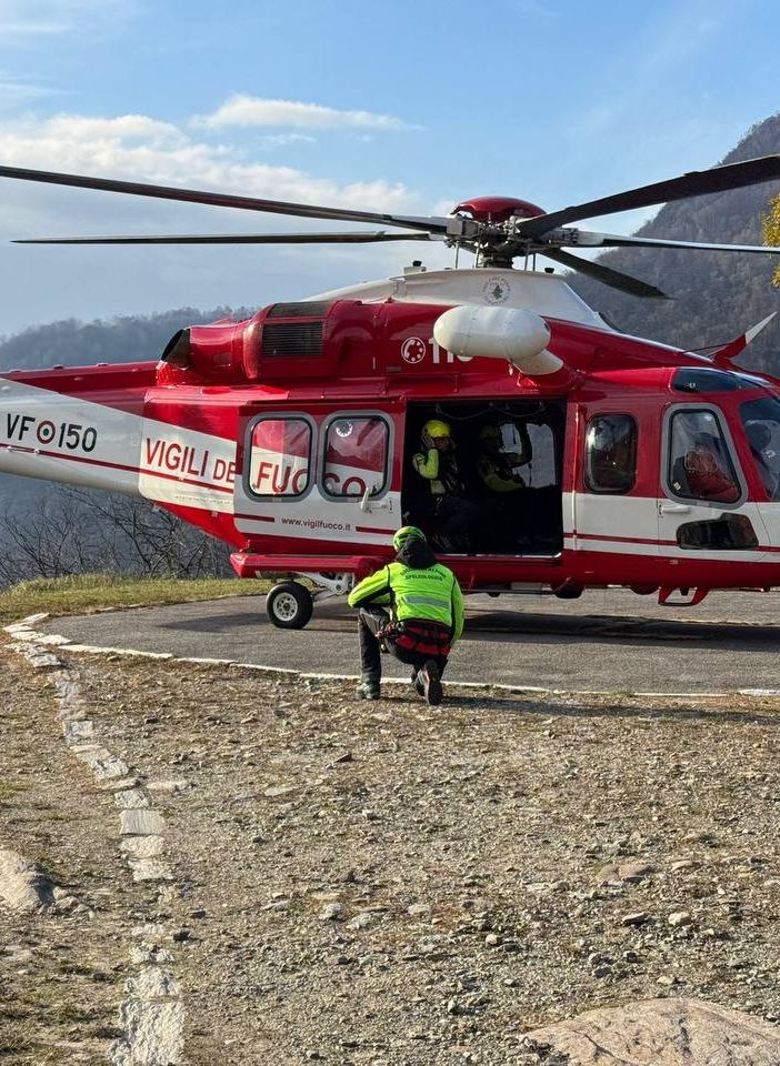 Ritrovato ferito ma vivo l'escursionista varesino disperso in Valgrande