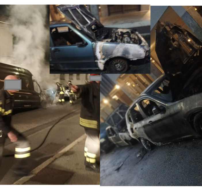 VIDEO E FOTO. Veicoli in fiamme, paura nella zona di via Culin a Busto
