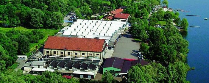 Lo stabilimento della Schiranna di MV Agusta Lo stabilimento della Schiranna di MV Agusta